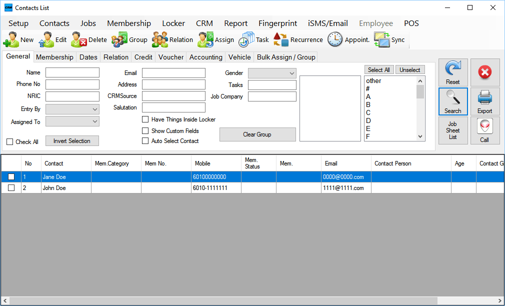 pos system contacts services