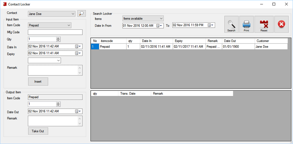 pos system locker services